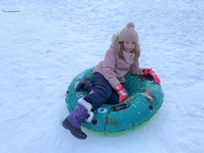 Sledding hill by Sage and Mill Streets