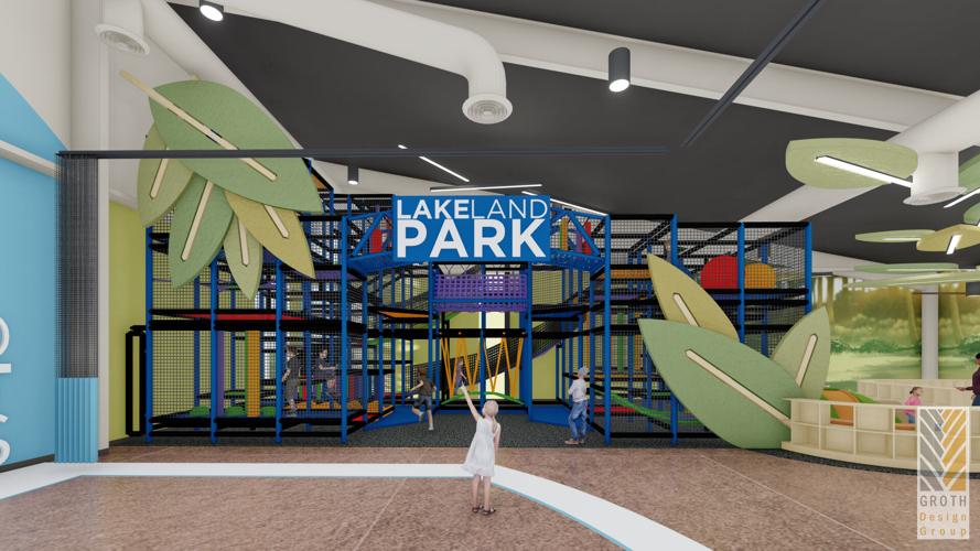 Lakeland Park - GROTH Design Group conceptual image of play structure area
