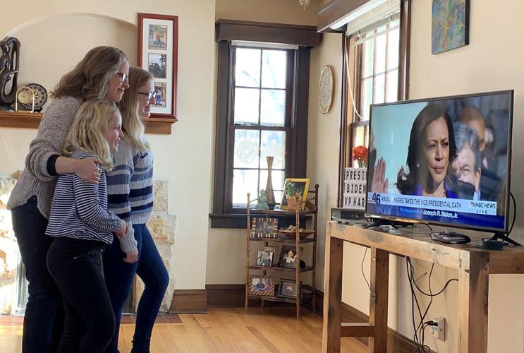 Watching the inauguration