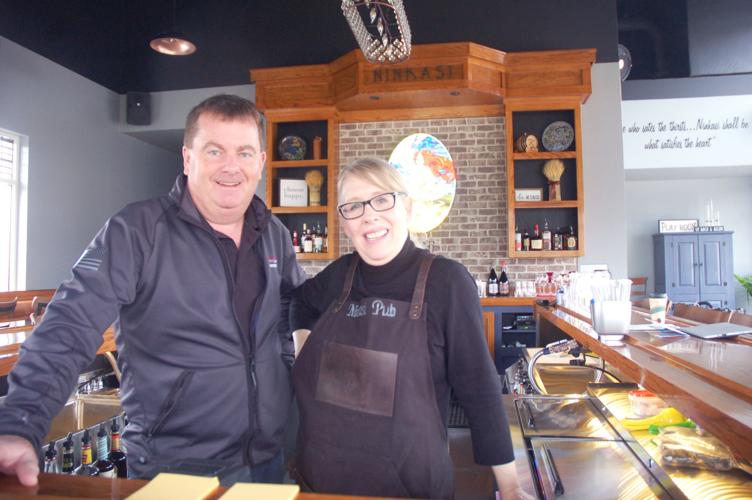 Mike Trainor and Kim Minette at new tavern in Fontana