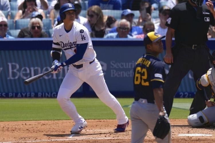 Brewers Dodgers Baseball