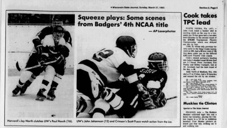 Next day's State Journal Sports inside page