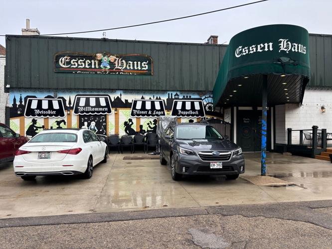 The Essen Haus from parking lot