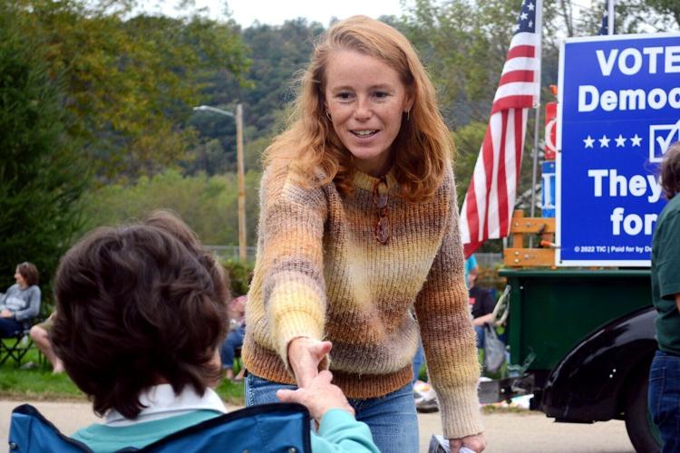 Rebecca Cooke on the campaign trail