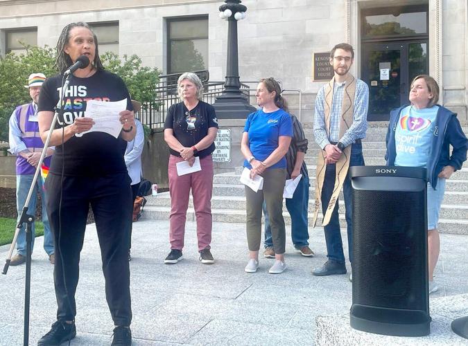 Activists hold LGBT program outside Kenosha Courthouse on anniversary of Stonewall Riots