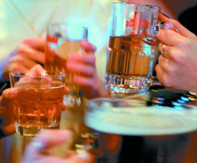 Binge drinking beer
