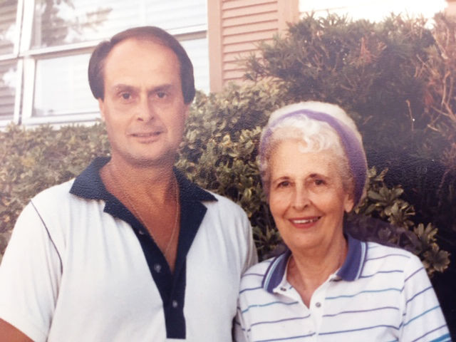 Bill Boroni founder of Fat Cat's tavern with his mother