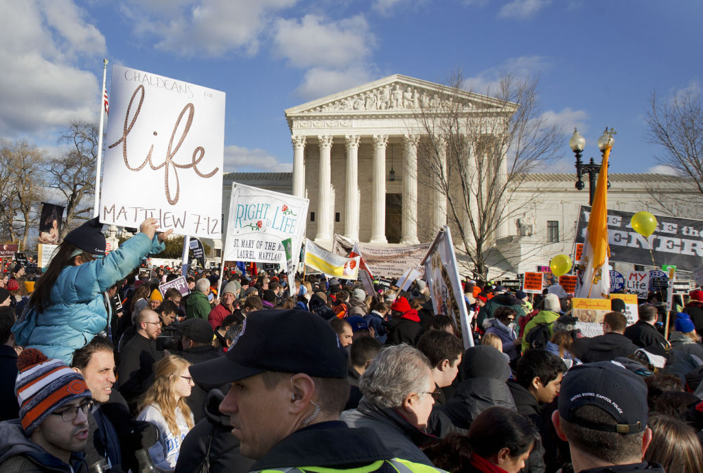 Anti-abortion demonstrators