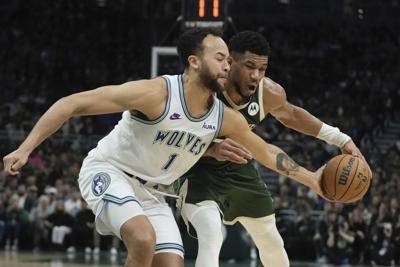 Timberwolves Bucks Basketball