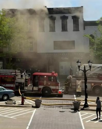 Monroe fire 4, Gail Myers Jr. photo