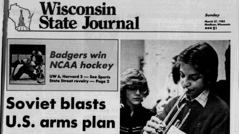 Next day's State Journal cover