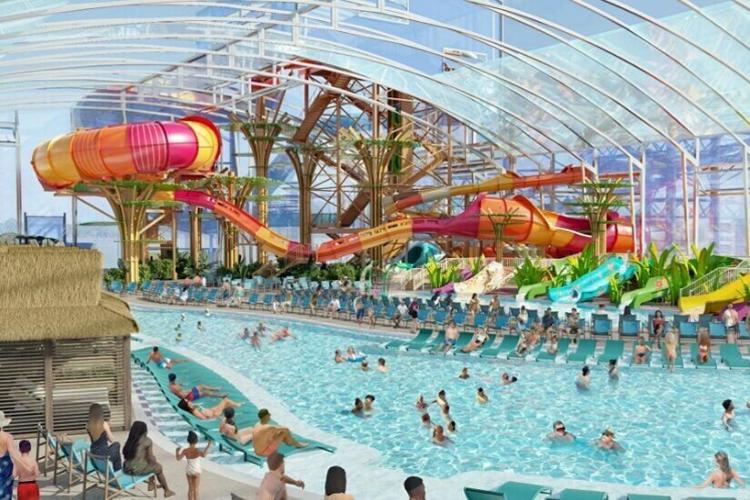 Kalahari waterpark expansion interior rendering
