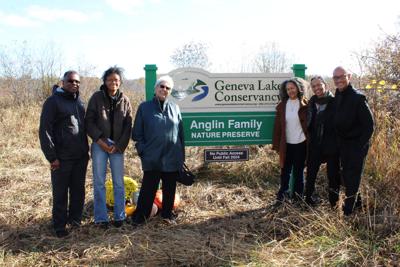 Anglin Family gathers at the Oct. 28, 2023 dedication of the Anglin Family Nature Preserve, 2488 Lyons Rd., Bloomfield