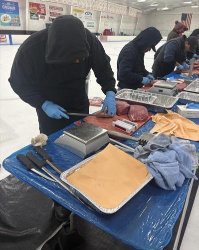 Meat cutting contest