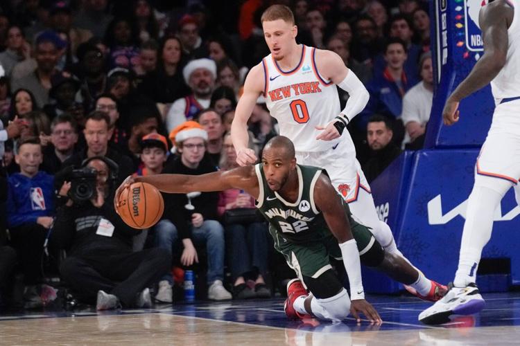 Bucks Knicks Basketball