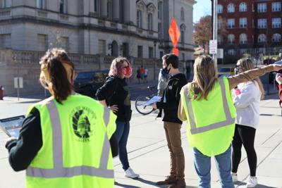 Young poll workers
