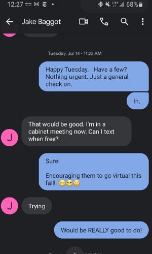 Janel text message cropped