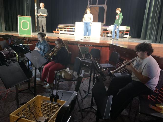Badger High School band students will be providing some holiday music during the production of "White Christmas the Musical"