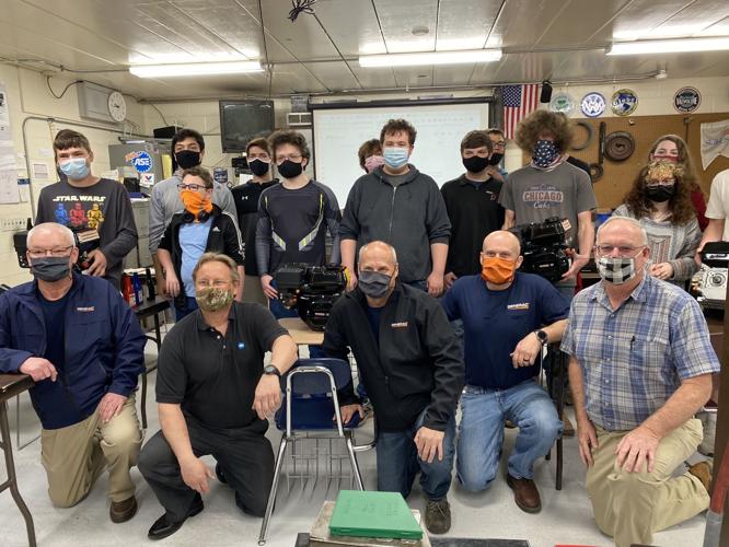 Badger students with Generac employees