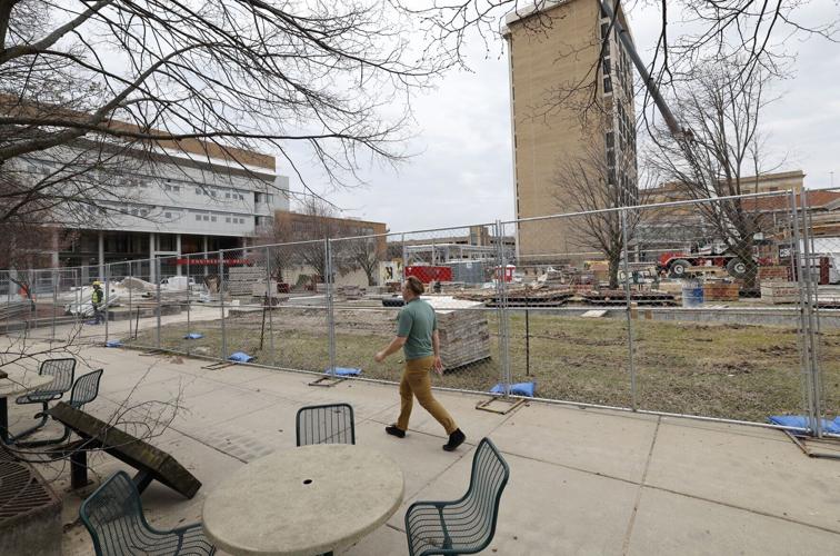 UW-Madison's engineering building under construction