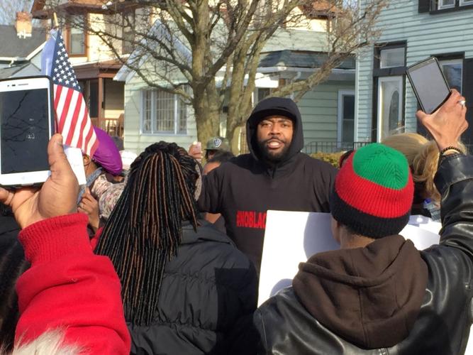 Racine police protest, Jan. 19