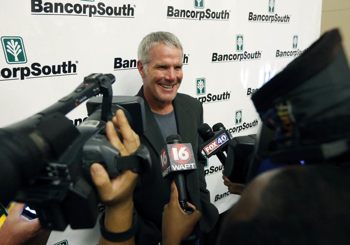 Brett Favre, Mississippi Hall Of Fame newser, AP generic file photo