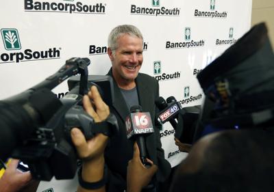Brett Favre, Mississippi Hall Of Fame newser, AP generic file photo