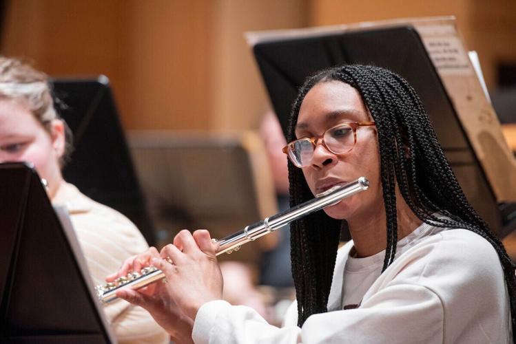Community Band member Valerie Harmon