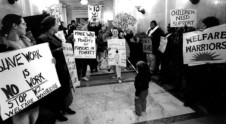 W-2 protesters 2 28 96