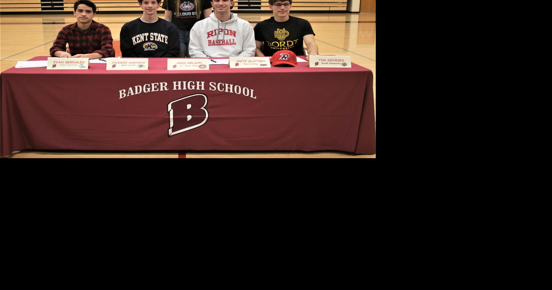 5 Badger studentathletes sign NLI”s to continue their athletic careers