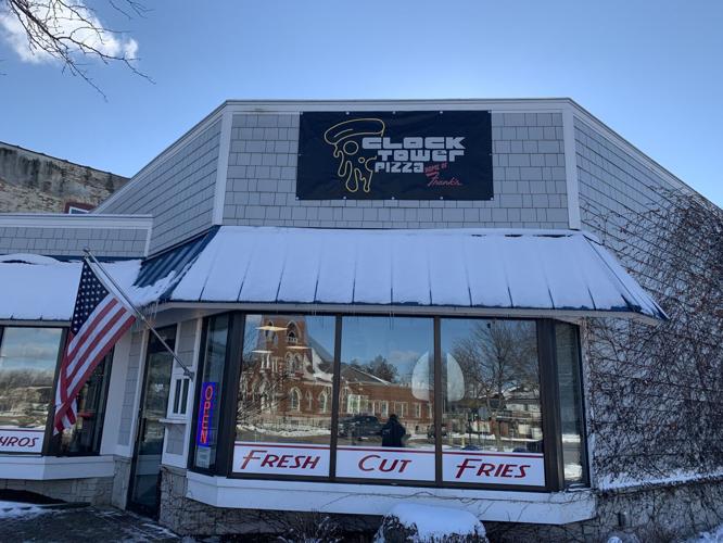 A Clock Tower Pizza Home of Frank's sign recently was installed outside of the Broad Street restaurant