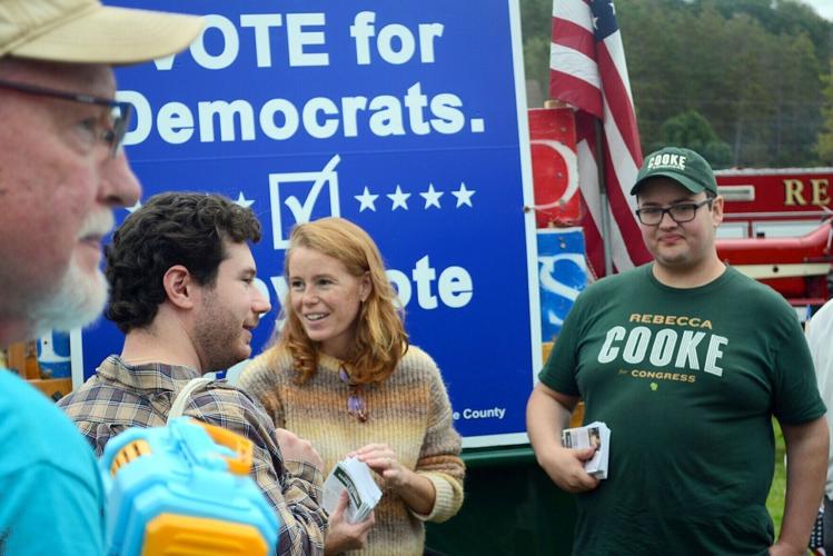 Rebecca Cooke on the campaign trail