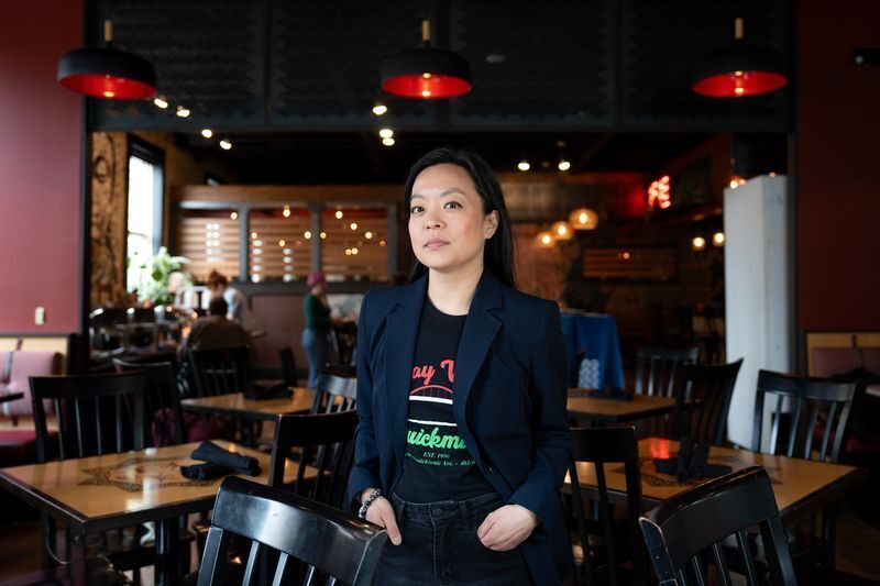 Democratic governor candidate Francesca Hong stands for a portrait during a campaign event at DanDan restaurant on April 26, 2026, in Milwaukee, Wisconsin.