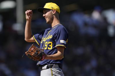 Jacob Misiorowski 2025 spring training, AP generic file photo