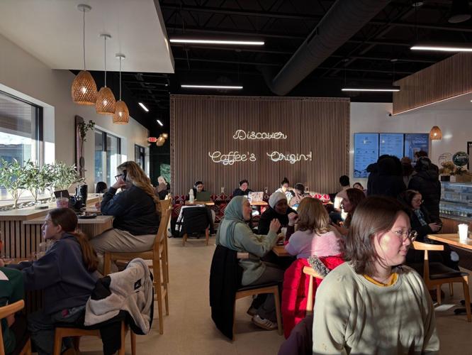 Qamaria Yemeni Coffee Co. back wall