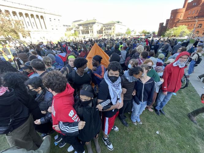 Encampment being removed
