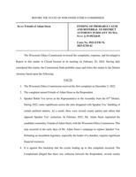 Complaint against Adam Steen campaign committee
