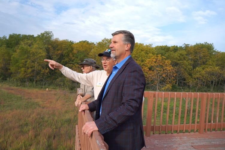 Wisconsin DNR Secretary Adam Payne tours Kishwauketoe Nature Conservancy