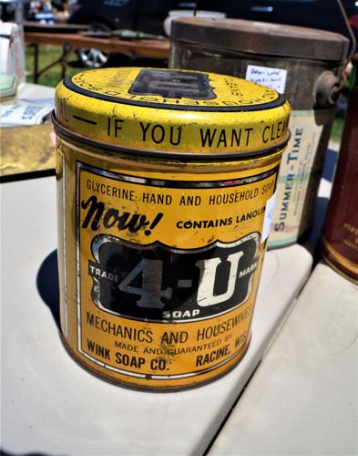4-U Soap tin from Wink Soap Co., Racine
