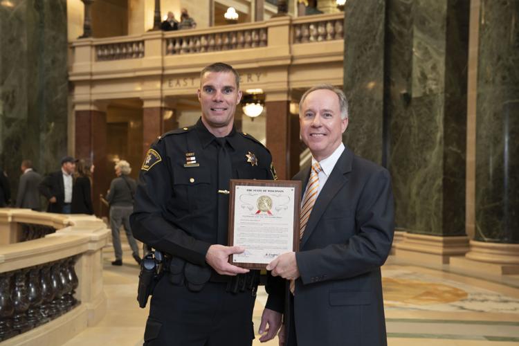 Lieutenant Kelly Goetzke and Rep. Robin Vos
