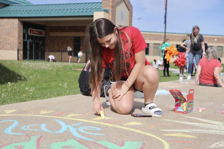 Mount Horeb Middle School art gathering