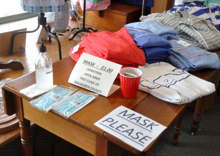 Fleming's Ltd., 711 W. Main St. has facemasks available for sell for customers to wear