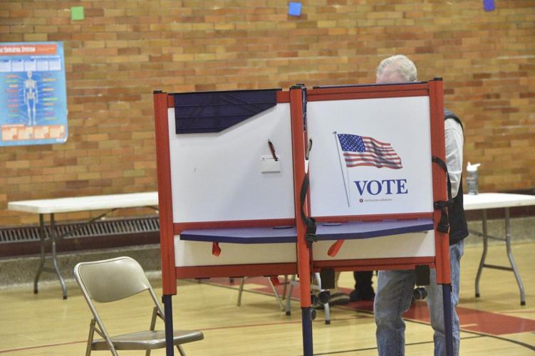 Voting at Red Apple School