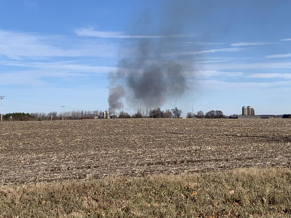 Large Spring Prairie fire