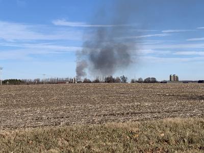 Large Spring Prairie fire