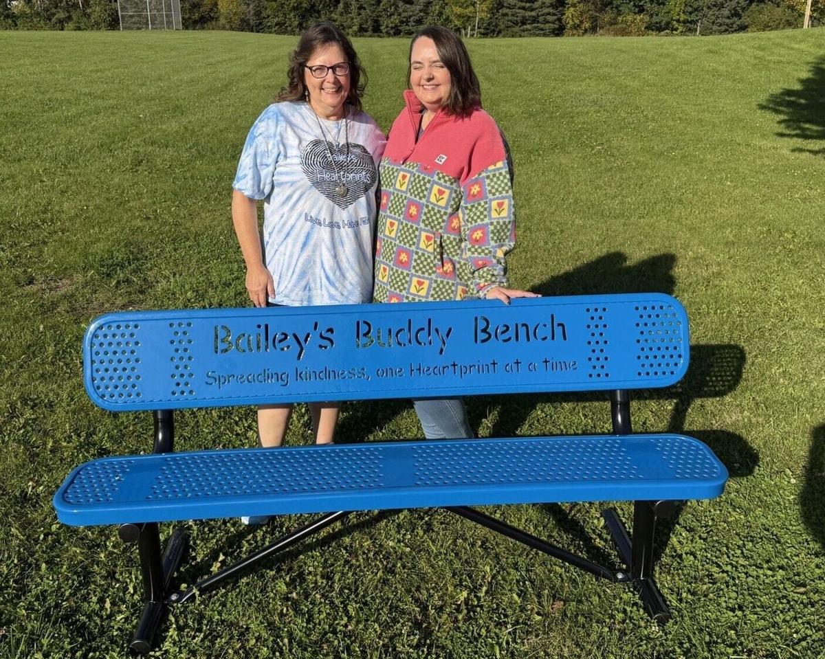 New Buddy Bench installed at Somers Memorial Park