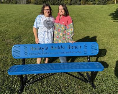 New Buddy Bench installed at Somers Memorial Park