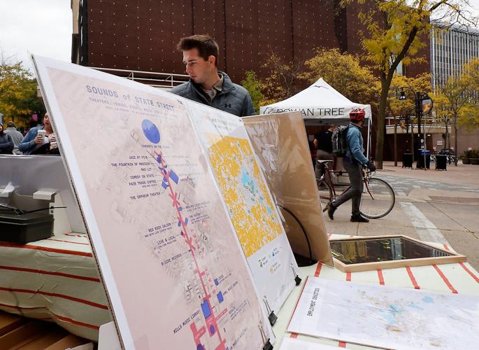 Map on display table
