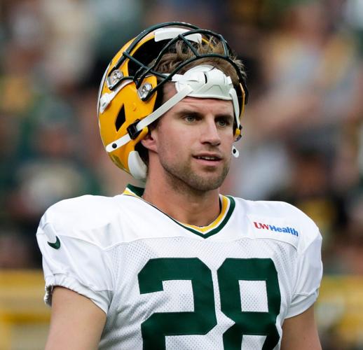 Green Bay Packers kicker Trey Smack (28) during Green Bay Packers Family Night on Aug. 7, 2026, at Lambeau Field in Green Bay, Wis.