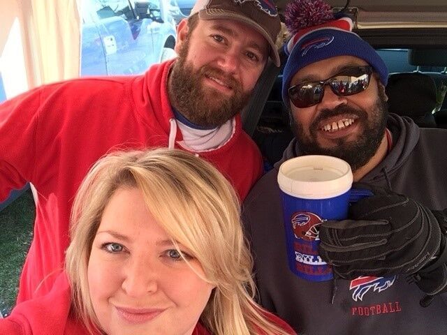 Christine Peters at a Bills game